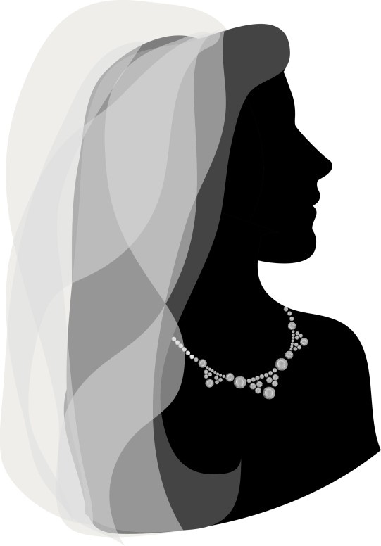 Silhouette Gazing Bride