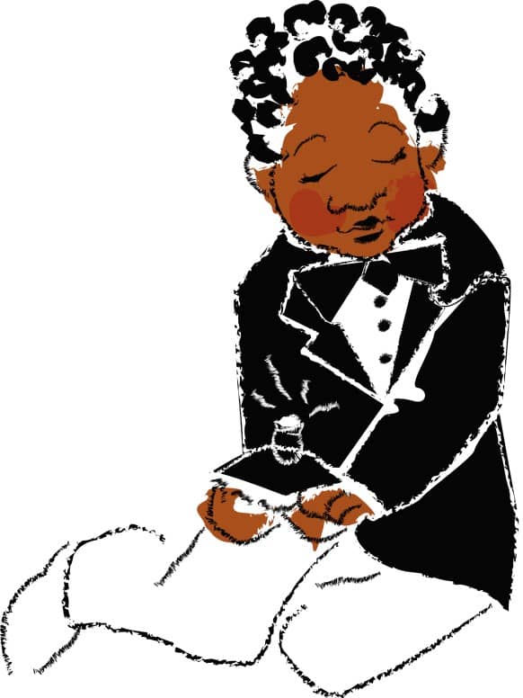 Child Presents Wedding Rings