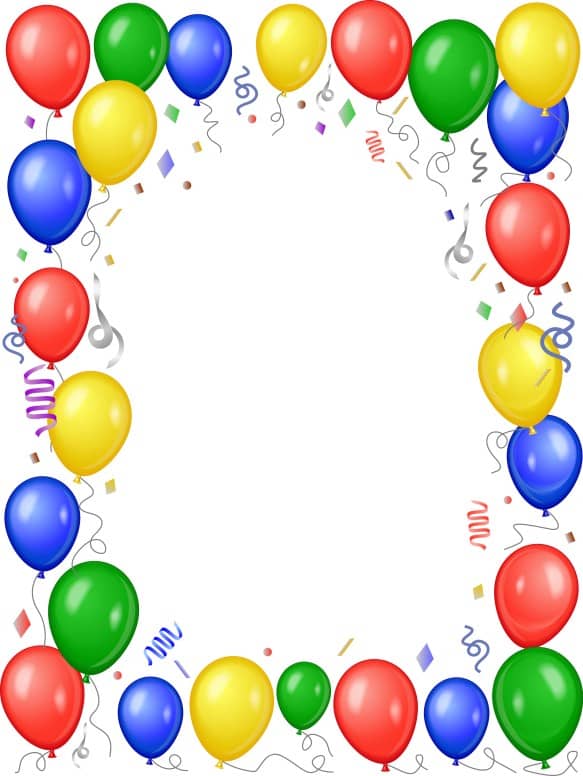 Colorful Balloon Frame