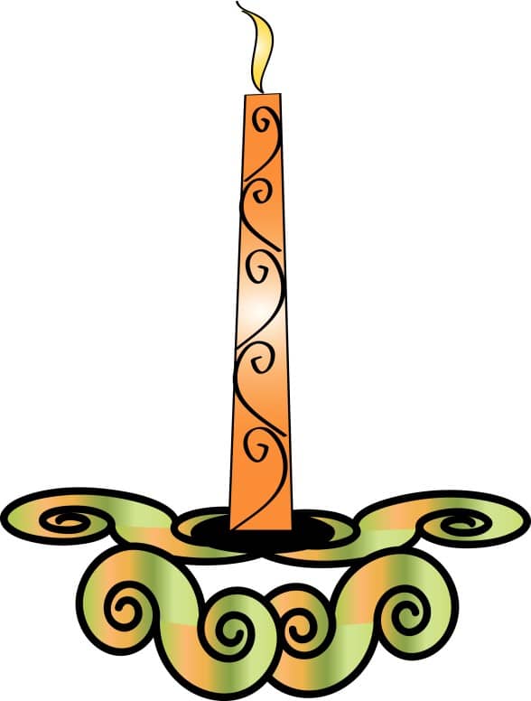 Cute Orange Candle Holder