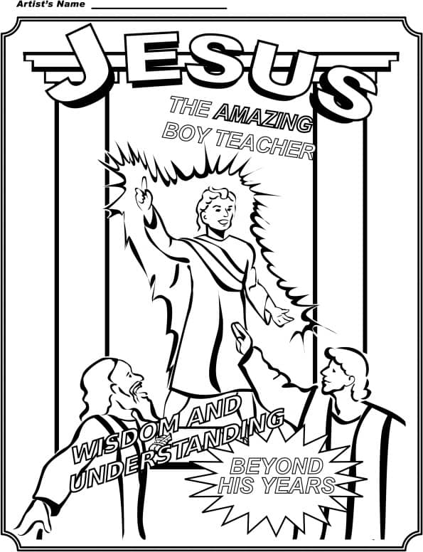 Boy Jesus Coloring Page