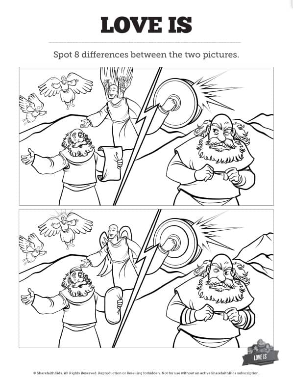 1 Corinthians 13 Love Is Kids Spot the Differences
