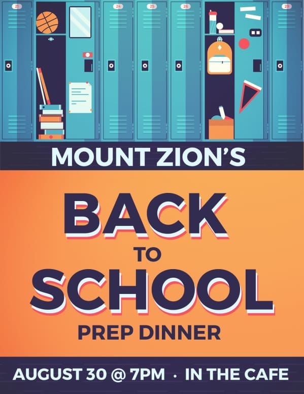 Get Ready for Back to School Church Flyer Template