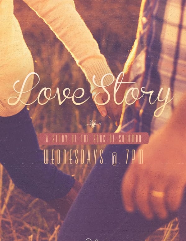 Love Story Song of Solomon Church Flyer