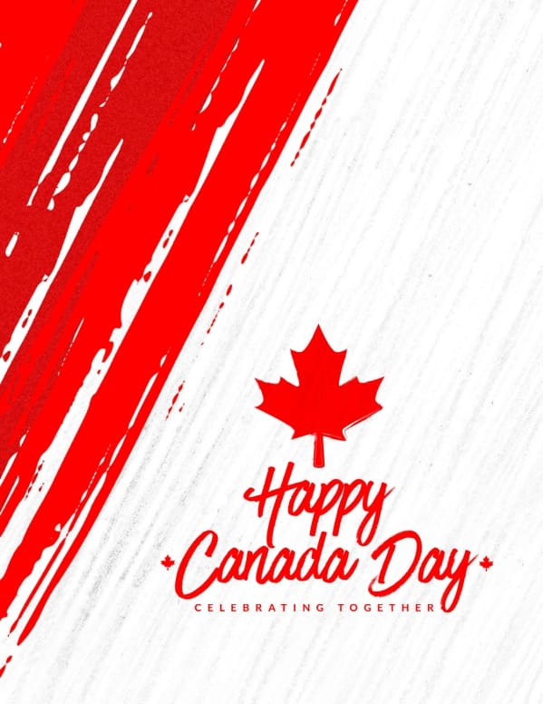 Canada Day Church Flyer Template