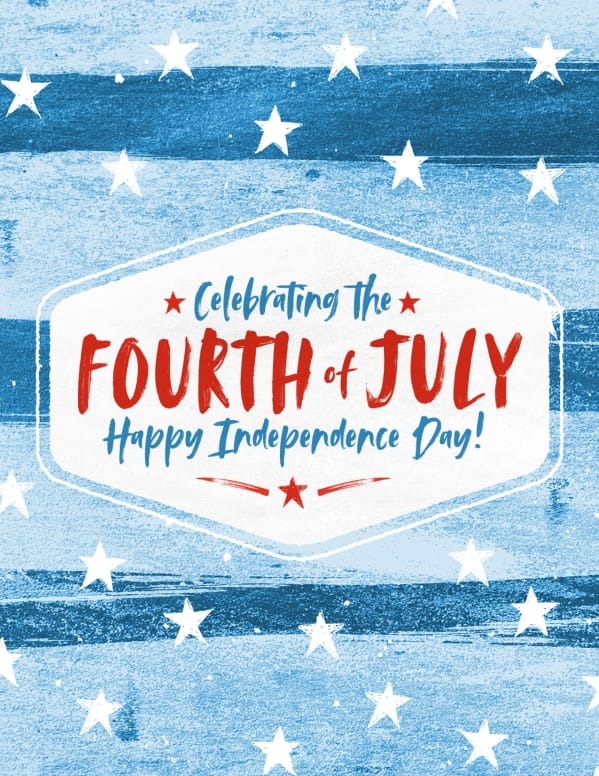 Fourth Of July Church Flyer Template