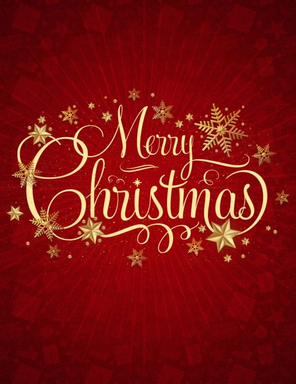 Merry Christmas Service Flyer Template