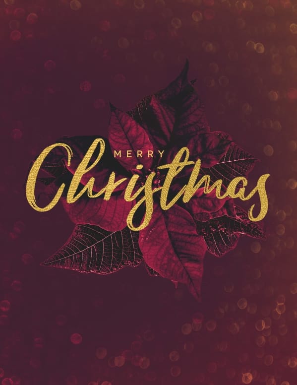 Merry Christmas Holly Flyer Template