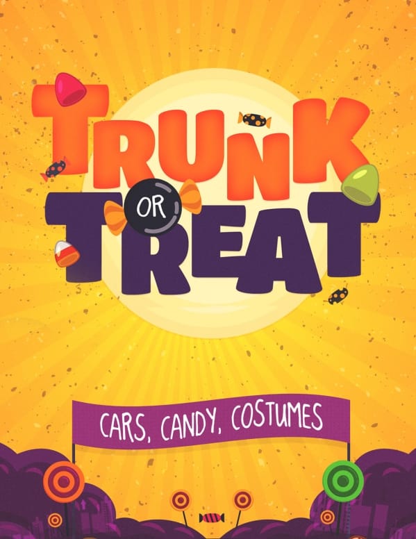 Trunk or Treat Church Flyer