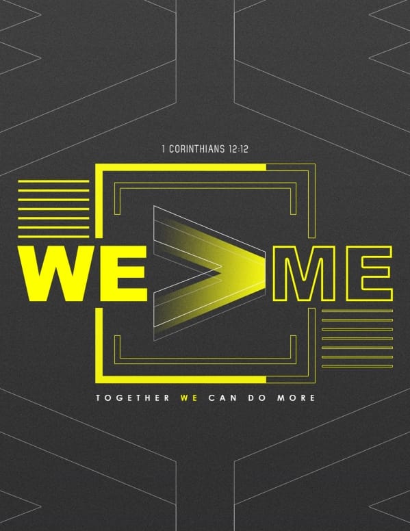 We > Me Church Sermon Flyer