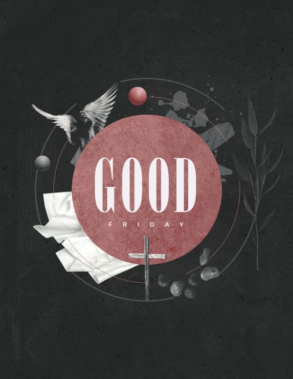 Good Friday Cross Church Flyer