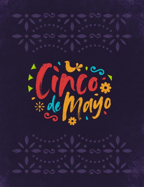 Cinco De Mayo Purple Church Flyer