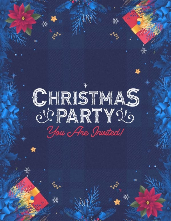Christmas Party Blue