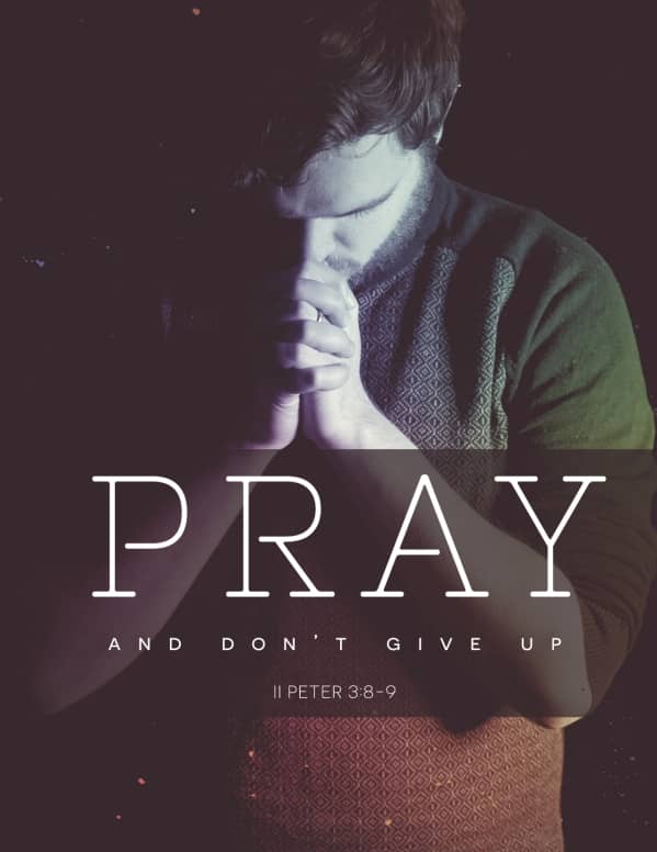 Pray Without Ceasing Church Flyer