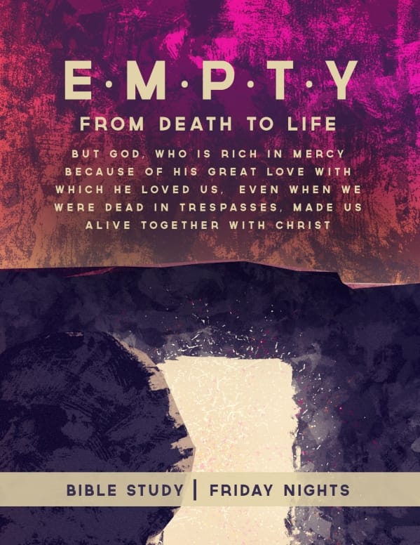 Empty Tomb Of Jesus Easter Flyer Template