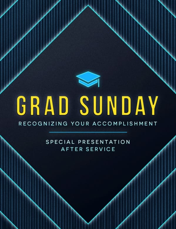 Grad Sunday Church Flyer