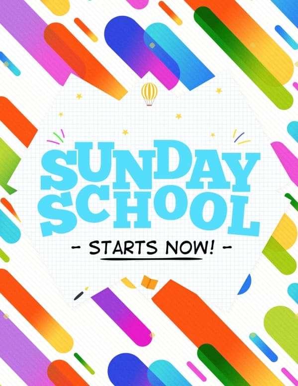 Sunday School Jelly Bean Children's Church Flyer