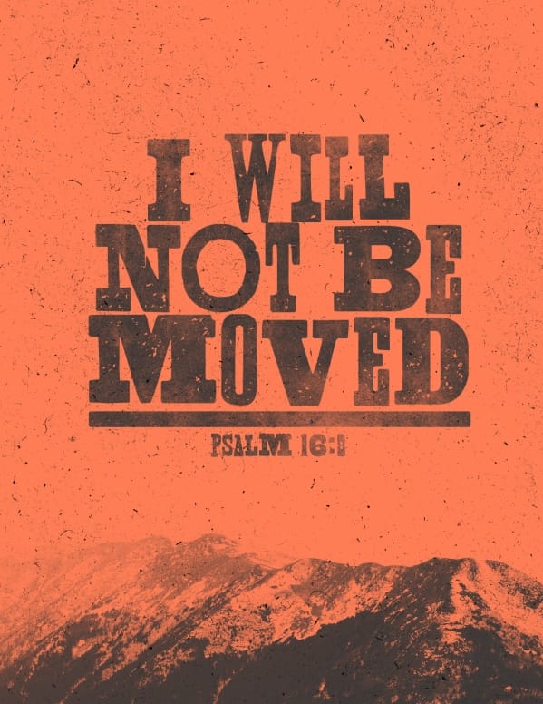 I Will Not Be Moved Church Flyer Template