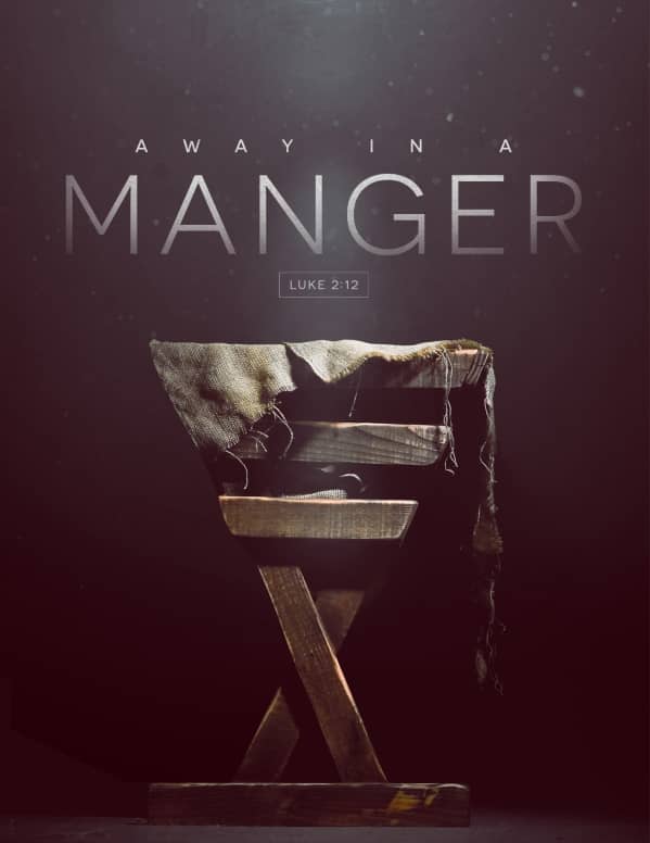 Manger Of Jesus Christmas Flyer Template