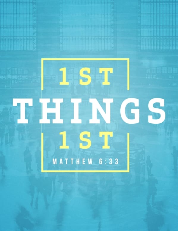 Seek First The Kingdom Of God Church Flyer