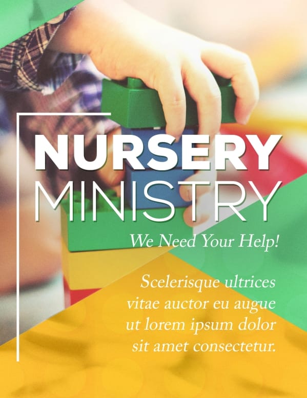 Church Nursery Flyer Template