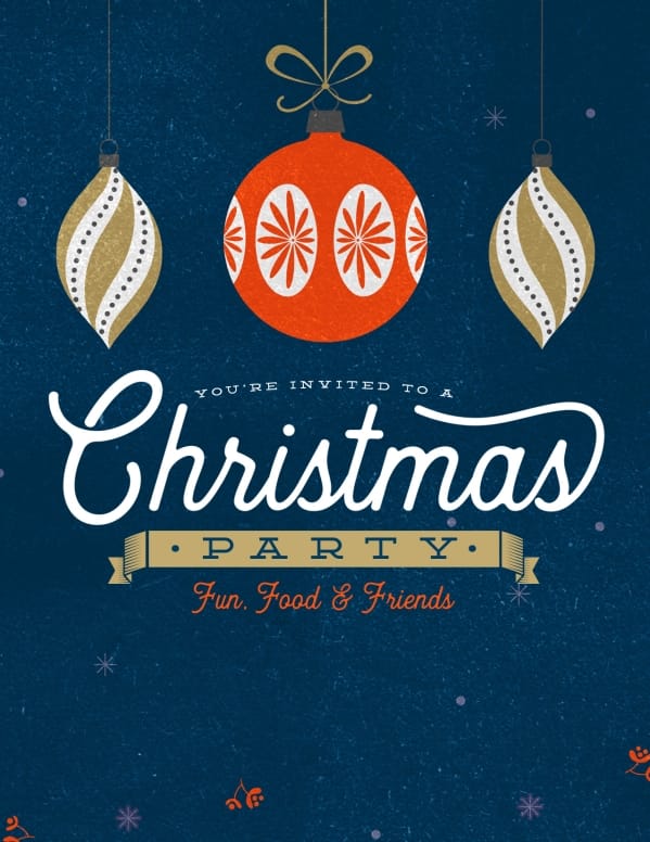 Christmas Party Invitation Flyer