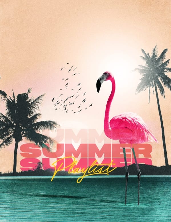Summer Playlist Church Flyer Design