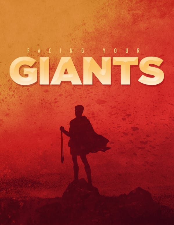 Facing Your Giants Church Sermon Flyer
