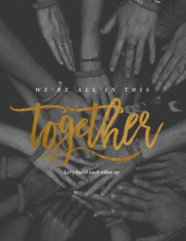 In This Together Church Flyer