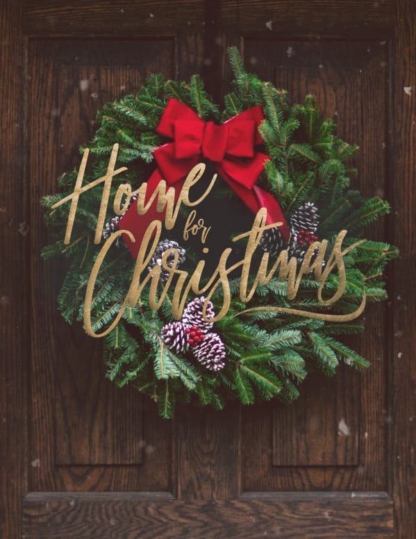 Home For Christmas Church Flyer