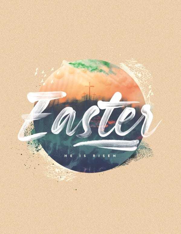 Easter Sunrise Church Flyer