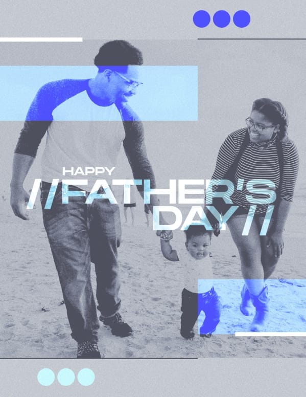 Father's Day Best Dad Church Flyer