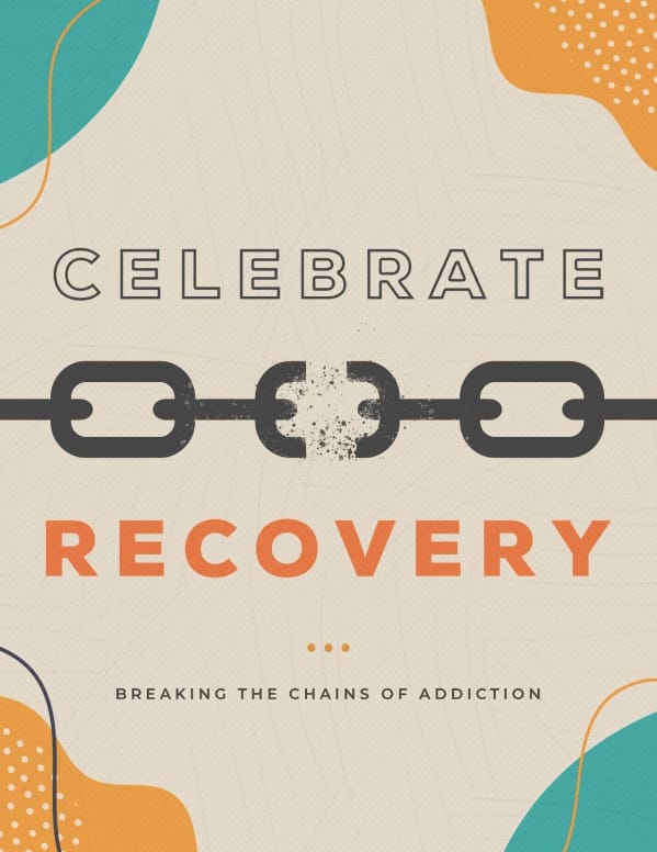 Celebrate Recovery Church Flyer