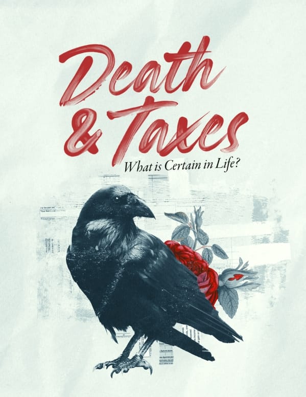 Death And Taxes Church Flyer