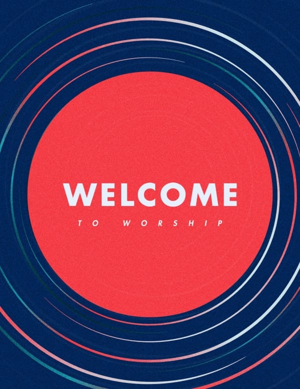 Concentric Circles Church Flyer