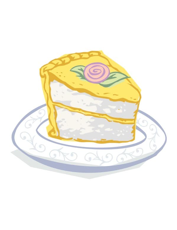 Lemon Cake Slice