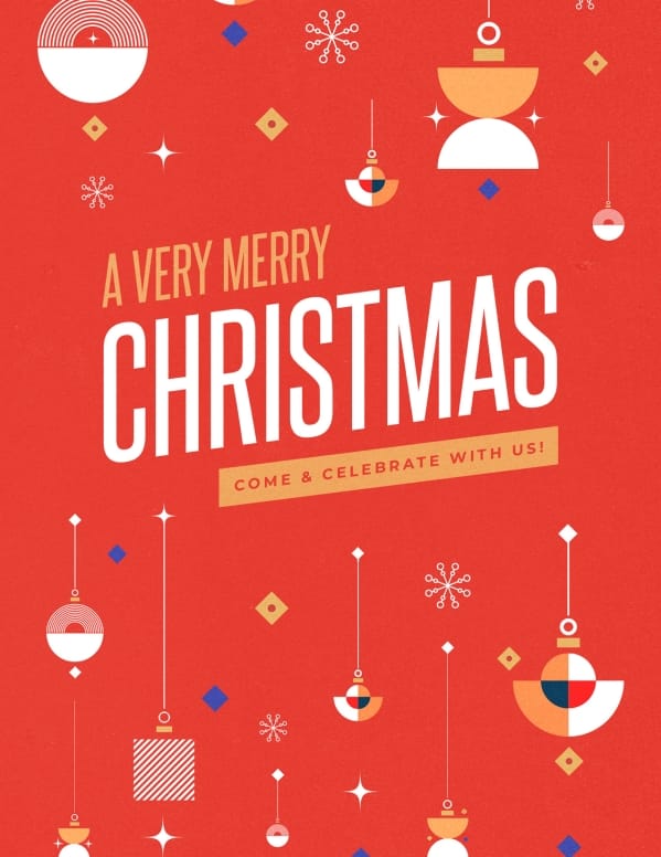 A Very Merry Christmas Flyer