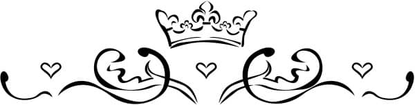 Decorative Swirls and Crown