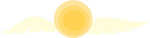 Sun with Angel Wings
