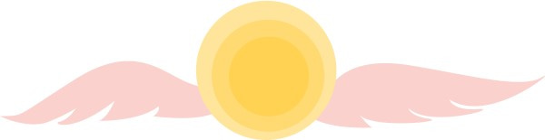Sun with Pink Wings