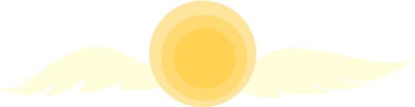 Sun with Angel Wings