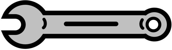 Simple Wrench Clipart