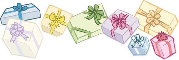 Birthday Gifts Horizontal Border
