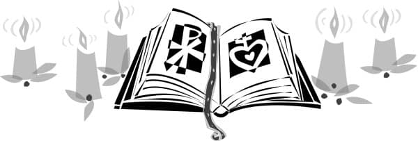 Black and White Icon Bible with Votives