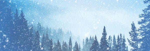 Winter Retreat Snowy Church Website Banner