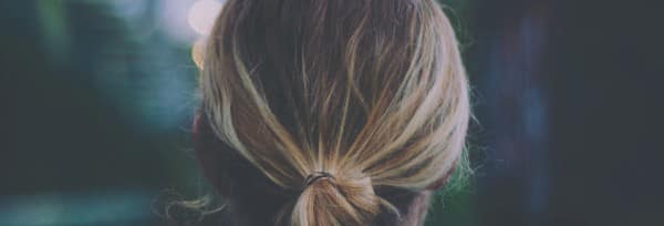 Woman with Ponytail Christian Website Graphic
