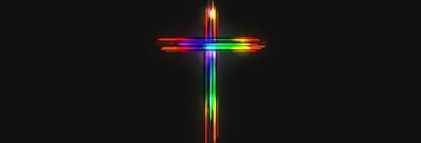 Easter Cross He Is Risen Church Website Banner