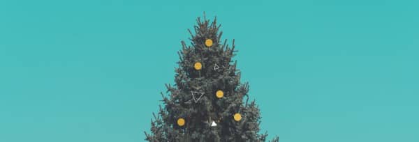Christmas Tree Holiday Church Website Banner