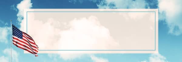 Veterans Day American Flag Website Banner