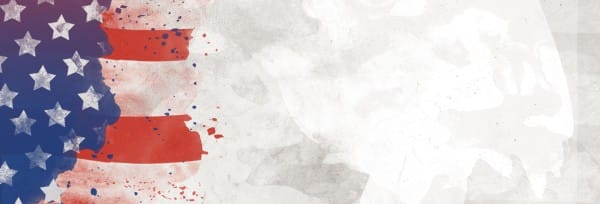 Memorial Day Flag Church Website Banner